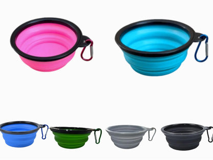 6 PACK Travel Size Dog Bowls - 12 FL OZ, Includes Six Bowls for Hydration and Comfort during Travel, Lightweight & Collapsible Design Toys