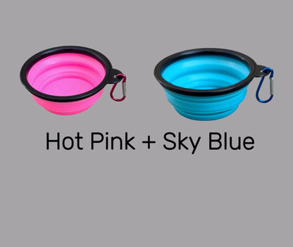 6 PACK Travel Size Dog Bowls - 12 FL OZ, Includes Six Bowls for Hydration and Comfort during Travel, Lightweight & Collapsible Design Toys